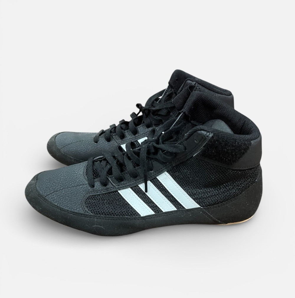 Adidas Havoc 2 Mens Size 8 Black White Athletic Wrestling Shoes Sneakers